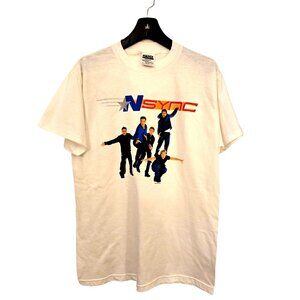 Vintage NSYNC Boy Band Tee Size M 90's Retro Loved!!